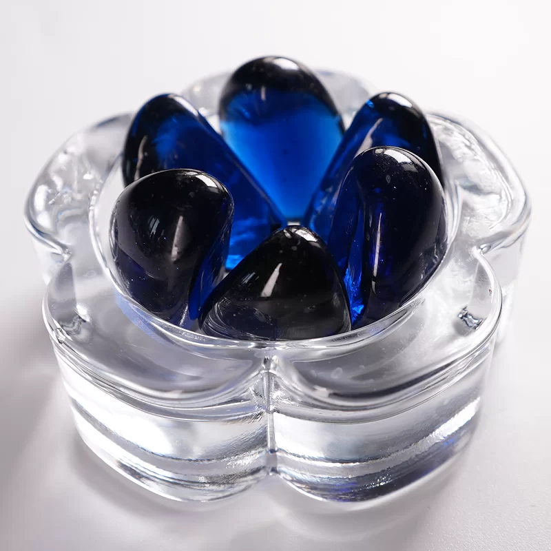 Stikla Indijas riekstu akmens, stikla plakanas krelles, ko izmanto dekorēšanai